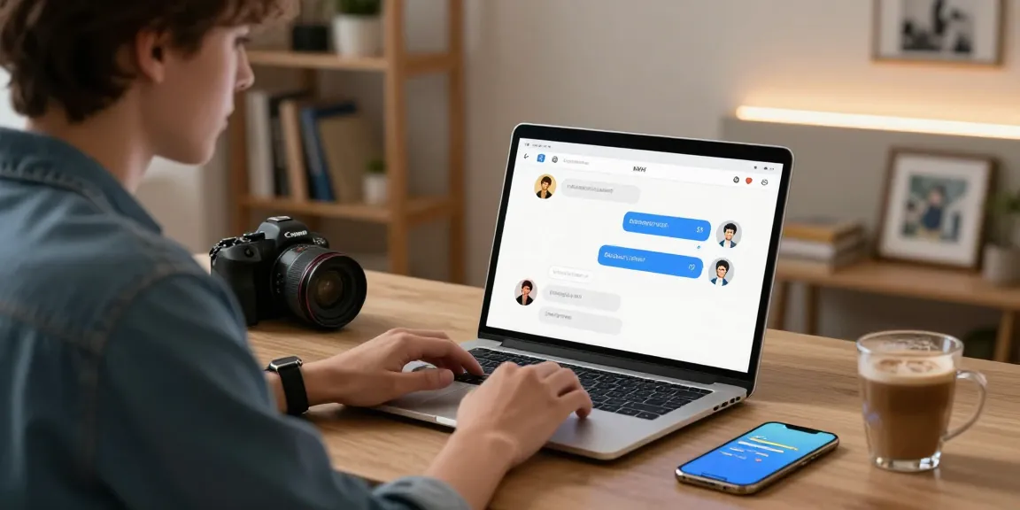 Engaging with NSFW AI chatbot in a cozy home office environment