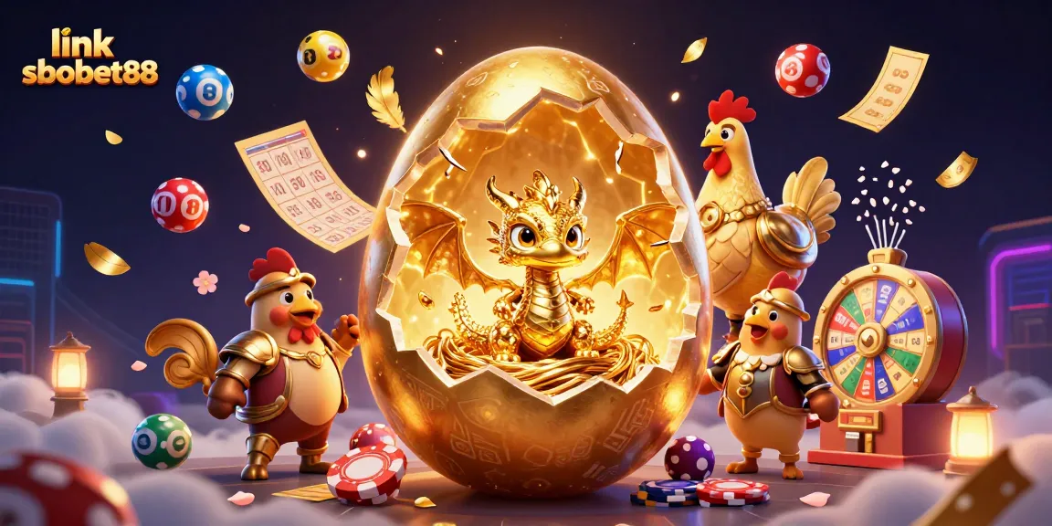 Experience thrilling gaming action at link sbobet88 with a golden dragon and poker chips in a vibrant scene.