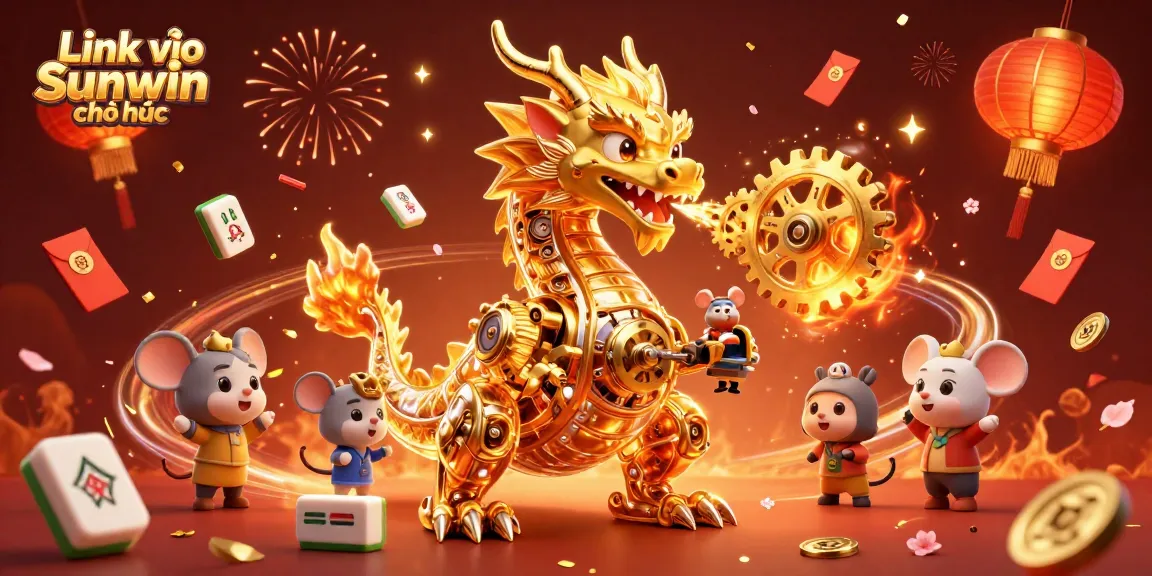 Engage in the world of Link vào Sunwin chính thức with a vibrant 3D casino scene featuring key gaming elements.